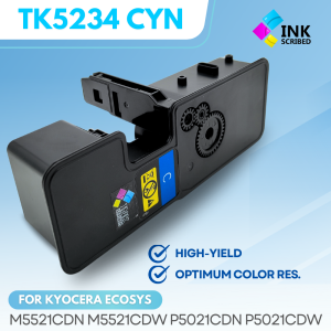 INKSCRIBED TK5234 TK-5234 Compatible Toner Cartridge CMYK for Ecosys M5521cdn M5521cdw P5021cdn P5021cdw