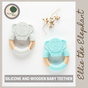 Forest Baby Silicone and Wooden Teether: A Plastic-Free, 100% Food-Grade Safe Choice