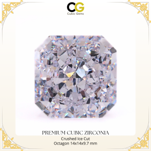 PREMIUM GRADE CUBIC ZIRCONIA RADIANT CUT 14X14X9.7MM WHOLESALE CUSTOM MADE JEWELRY
