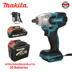 Makita ประแจไฟฟ้าไร้สาย คุณภาพสูง แบต 2 ก้อน Brushless Electric Impact Wrench ประแจไฟฟ้า 2 แบตเตอรี่ลิเธียม 6200rpm 520 N.M ประแจไฟฟ้า มีความแข็งแกร่ง แรงบิดสูง