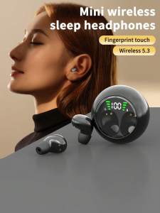 🎧COD + ต้นฉบับ + คลังสินค้าพร้อม🎧หูฟังกีฬาไร้สายขนาดเล็กพร้อมไมโครโฟนตัดเสียงรบกวนหูฟังนอนขนาดเล็กที่มองไม่เห็น