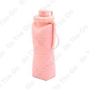 600ML Botol Air Lipat/Botol Lipat Gel Silika Tumbler Lipat Anti Bocor Luar Ruangan