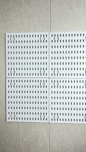 2026 Hot Sale [ Shipped from China ] Perforated board storage rack for student dormitory wall storage bathroom entrance wall-mounted shelf no-drill perforated board B3