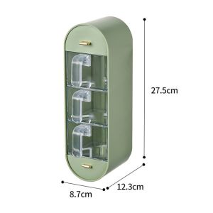 Wall-Mounted Kitchen Seasoning Box Spice Pots Condiment Bottle Multifunctional Jar Set