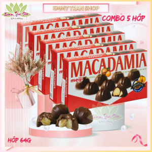 Socola Hạt Maca MEIJI Macadamia Chocolate Hộp 64gr Nhập Khẩu Từ Nhật - Emmytran Shop