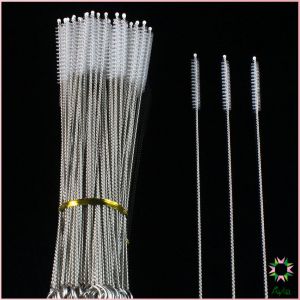 Ayla แปรงล้างหลอดดูด จุกนม ขนไนล่อน ไม่ทำให้เป็นรอย  Stainless steel soft straw straw brush