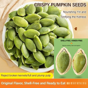 Shell-free Pumpkin Seeds (original Flavor) Premium Pumpkin Seed Kernels Crispy Pumpkin Seeds Kernels Roasted Unsalted Snack High Protein Fiber Rich Food Healthy Eating Superfood Natural Energy Boost Pumpkin Kernels