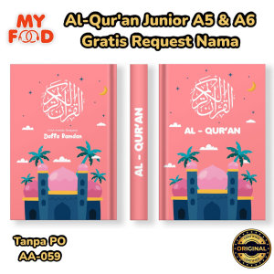 Hampers 10in1 Pink Al-Quran A5 Custom Nama Sajadah Hijab Tasbih Kado Cewek Gift Box Muslimah Quran