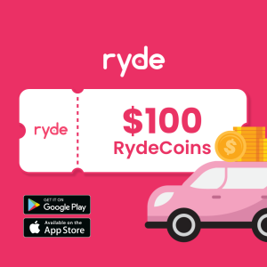 $100 Ryde Voucher Code