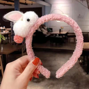 Bando Kelinci bulu headband bandana motif kelinci lucu anak - anak