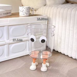 Transparent Trash Can Good-looking For Home New Arrival Creative Ins Trash Can Bedroom Living Room Internet Celebrity Trash Can