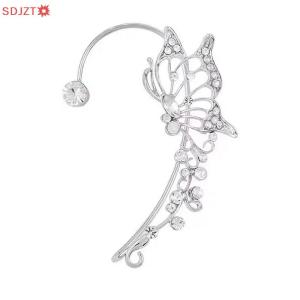 🚚【Local Express Delivery】🚚 Fashion Sparkling Elf Butterfly Ear Cuff Without Clip Earrings Elegant Ear Clip For Women Exquisite Ear Cuff Wedding Jewelry