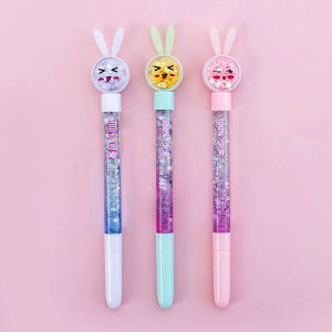 Gel Pen Glitter Bunny Rabbit Cat Lucu Imut Pulpen Gel Ballpoint Bulpen Bolpoin Bolpoint Pena Cute
