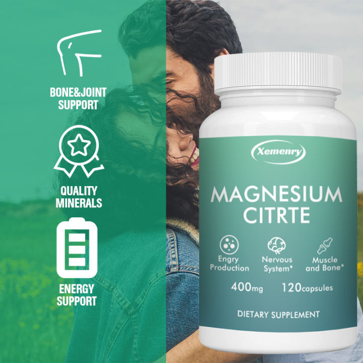 MAGNESIUM CITRTE - 400 mg bawat serving - Sinusuportahan ang produksyon ...