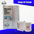 Nissan Genuine Fully Synthetic SAE 5W-30 Oil Change Package for Nissan Juke / Almera / Sentra / X-trail / Teana. 