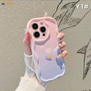(Lokal Ready) Casesummer Casing hp OPPO A17 A17k A38 A18 A58 A78 A12 A16 A16s A54s A16k A16e A5s A7 A11K A1K A57 4G A58 A78 A77S A53 2020 A3s A12e A33 A31 A52 A92 A54 Reno 8T 4G Reno 5F Ins Gradiasi Cinta Hati 3D Bergelombang Tepi Melengkung Candy Case