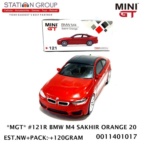 MINI GT #121R BMW M4 SAKHIR ORANGE 20 - DIECAST Diecast Mobil