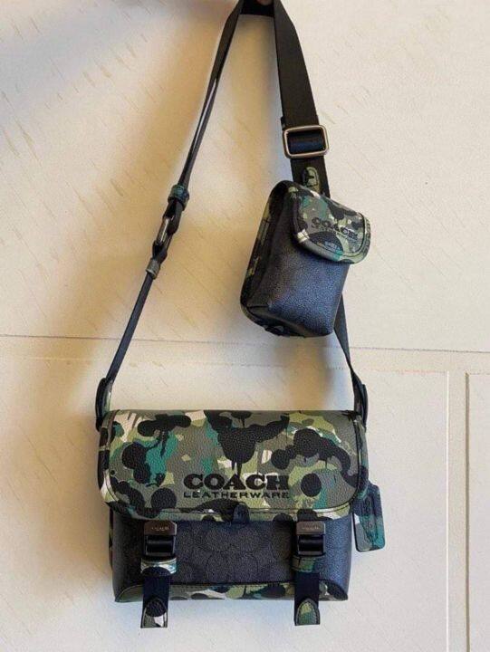 Camo shop crossbody bag