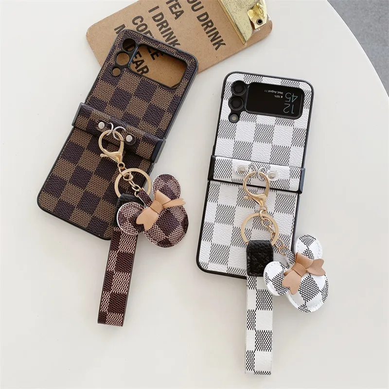 Compatible with Samsung Galaxy Z Flip Z Flip Z Flip Z Flip Case  with Wrist Strap, [Detachable Wrist Strap] Shockproof Ultra Thin Hard PC  Full