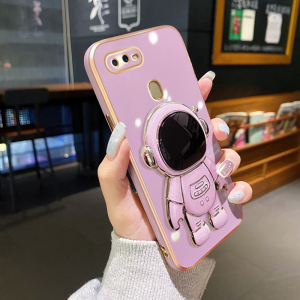 Casing Ponsel untuk OPPO A12 A12s A7 A5s A11K A5 A3s A12E Realme C1 Case sarung HP pola Phone Stands kartun astronot baru Cases penutup wadah Casing Telepon anti guncangan Gel silika Kesing lembut Softcase