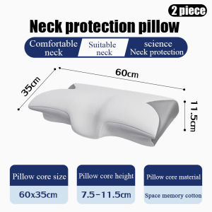 【Buy 1 free 1】Japan Orthopedic Pillow Cervical Neck Sleeping Microfiber For Adult Child Ergonomic Neck Pillows Contour Side sleeper Pillow for Neck Pain
