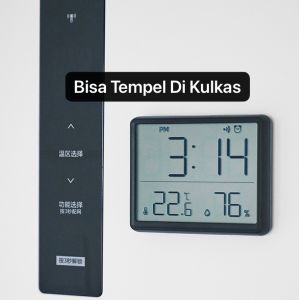 JD-8218 Jam Digital Meja Lucu Tempel Dinding Via Magnet Design Tipis Elegant Dengan Fitur Free Baterai