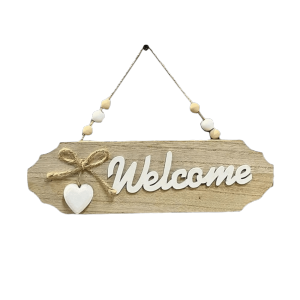 MINUTE Cat Print 2D Round Welcome Sign Retro Style 2D Flat Round Doorplate Floral Print Hanging Plaque Front Door Decor
