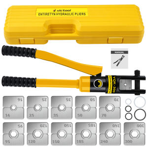 Kìm bấm cos thủy lực YQK-300kìm ép cos thủy lực 16-300mm²kìm ép cốt lục giác thủy lực 14Tkìm thủy lực 11 bộ khuôn ép