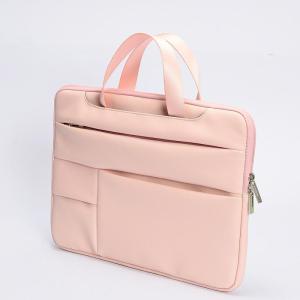 Tas Laptop Macbook Softcase Sleeve Handstrap PU Leather 13 - 14 inch