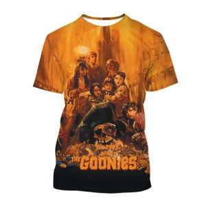[Local Stock] HBESTY Halloween Christmas Summer T-Shirts The Goonies 3D Print Streetwear Men Women Casual Fashion Oversized Short Sleeve T Shirt Male Tees Tops Clothing