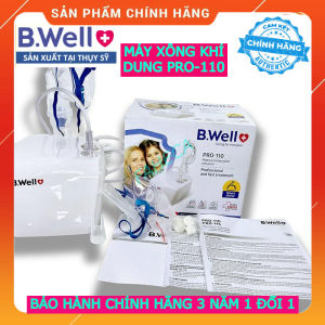 Máy xông mũi họng B.Well Swiss PRO-110 ( xông khí dung ) người lớn và trẻ em - Xuất xứ Thụy Sĩ - Bảo hành chính hãng 3 năm 1 đổi 1