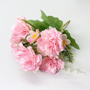 Pot Bunga Plastik Tanaman Hydrangea Mix Tangkai Artificial Ornamen Ruangan Kantor Cafe COD PBP151