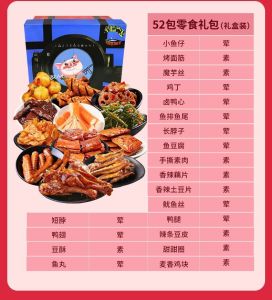 Spicy Snacks Gift Package Marinated Spicy Snacks Duck Wings Instant Marinated Leisure Food  Snacks Specifications 16 packs/20 packs/32 packs/40 packs/52 packs/108 packs