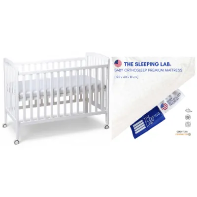Palette Box Dreamer 7-in-1 Convertible Baby Cot + TSL Premium Mattress - 2 Colors (Bundle Pack)