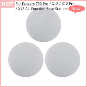 Replacement  HEPA Filter Cotton Compatible with Ecovacs Vacuum Cleaner T90 Pro / X12 / X12 Pro / X12 All-Function Base Station Version Robot  Accessories