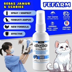 OBAT PENYAKIT KULIT JAMUR RINGWORM SCABIES KUCING DELLO HEWAN ANABUL EASY HEALTHY SKIN for PET ANTI FUNGAL & SCABIES