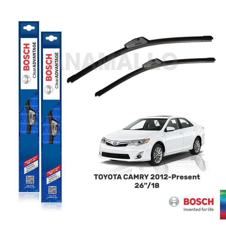 Bosch Wiper Blade Set – Front Pair For 2012-2017 Toyota Camry, Direct Connect Replacement
