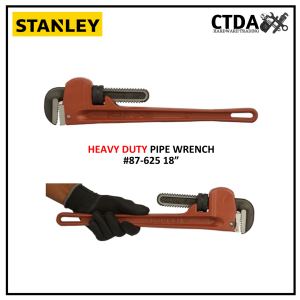 STANLEY HEAVY DUTY PIPE WRENCH #87-625 18 INCHES