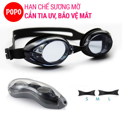 Kính bơi người lớn kính bơi nam, nữ POPO 1153 mắt kính bơi chống tia UV, hạn chế sương mờ (kính bơi trẻ em cho bé trên 6 tuổi)