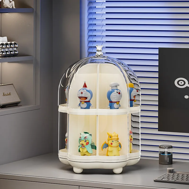 1pc Rotating Blind Box Storage Display Stand Shelf Transparent