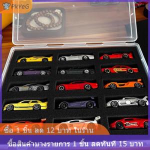 [COD] PkYeG เคสจอแสดงรถยนต์1 64พร้อมแผ่นผ้าฝ้ายป้องกันกล่องเก็บของ15ตำแหน่งสำหรับล้อร้อนกล่องป้องกันการขนส่ง