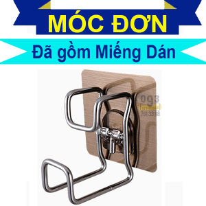Móc Treo Dính Tường Móc Gác Thau Rổ  Chịu Lực Size To