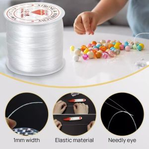 100M Strong Elastic Crystal Beading Thread Cord Jewelry Making Necklace Bracelet DIY Beads String Stretchable Thickness 0.4-1mm