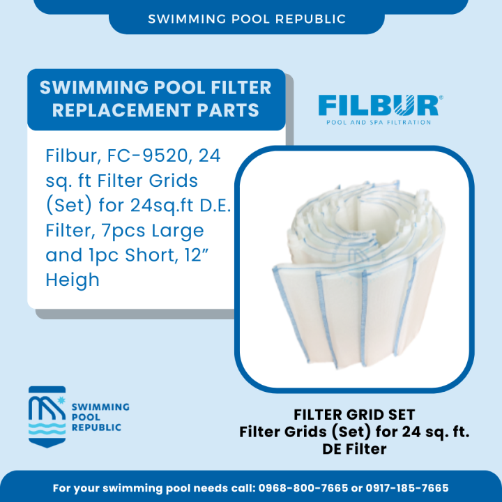 SWIMMING POOL FILTER REPLACEMENT PARTS, Filbur, FC9520, 24 sq.ft