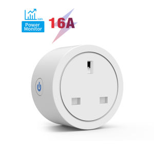 WiFi Smart Plug 6A UK Plug with Energy Monitor Timer and App Control for Home Automation