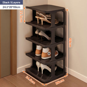 Simple Shoe Rack Multilayer Stackable Plastic Shoe Rack Organizer Shelf Space-Saving Rak Kasut 鞋架