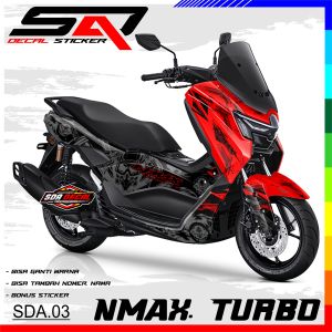 Decal Sticker Full Body NMAX TURBO 2024 Premium Racing Skotlet Variasi SDA.03
