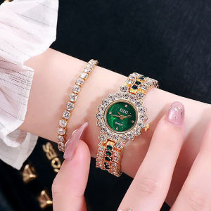HOKI 33 - Jam Tangan Wanita JT 04[Bisa COD] -Jam Tangan Cewek Mewah Elegan Anti Air - Jam Tangan  Wanita Dewasa Cewek Korea Import 100% - Diamond Mewah Elegant - Trendy Korean Fashion