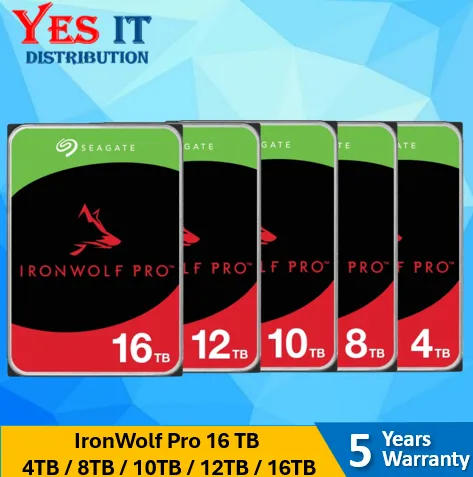 Seagate IronWolf Pro 4 TB / 8TB / 10TB / 12TB / 16TB | 3.5" 7200RPM SATA Hard Drive