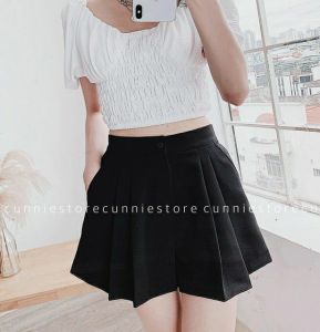 Quần short nữ dáng váy quần sooc nữ lưng chun ống rộng